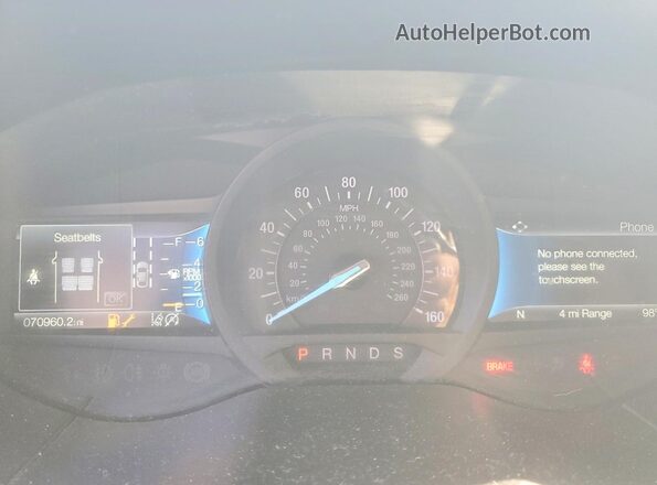 2FMPK4G98PBA31859 2023 FORD EDGE White Instrument cluster view