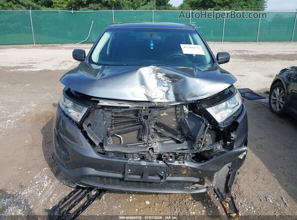 2FMPK4G99GBC00318 2016 FORD EDGE Серый Вид задней части салона