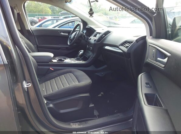2FMPK4G99GBC00318 2016 FORD EDGE Серый Вид салона спереди
