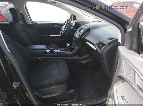 2FMPK4G99HBB61294 2017 FORD EDGE Черный Вид салона спереди