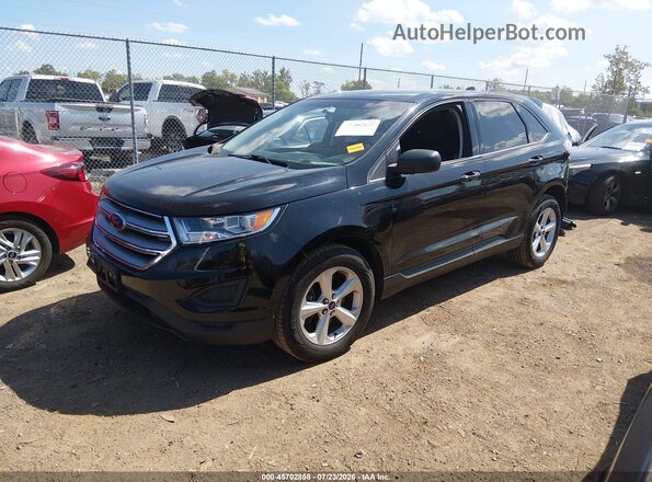 2FMPK4G99HBB61294 2017 FORD EDGE Черный Передняя левая четверть