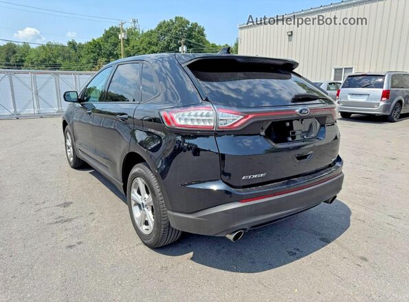 2FMPK4G99HBB69749 2017 FORD EDGE Black Rear left