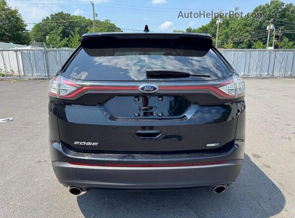 2FMPK4G99HBB69749 2017 FORD EDGE Black Rear view