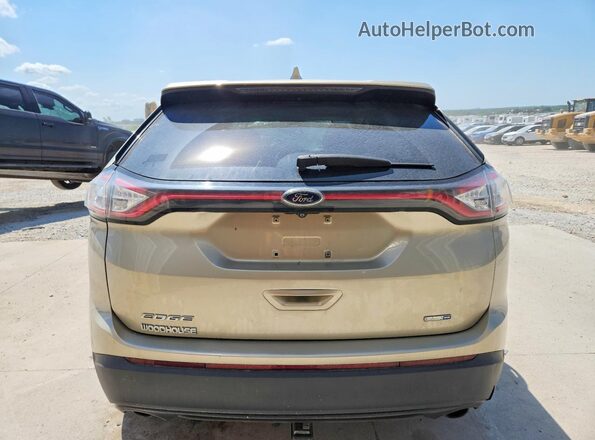 2FMPK4G99JBB86248 2018 FORD EDGE Tan Rear view