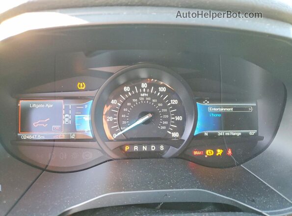 2FMPK4G99NBA61952 2022 FORD EDGE Green ხელსაწყოთა პანელის ხედი