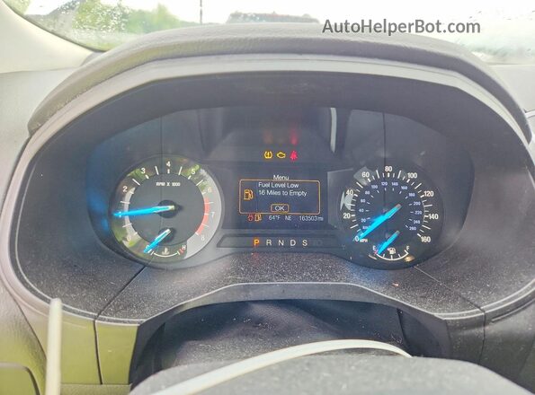 2FMPK4G9XHBB58887 2017 FORD EDGE Silver ხელსაწყოთა პანელის ხედი