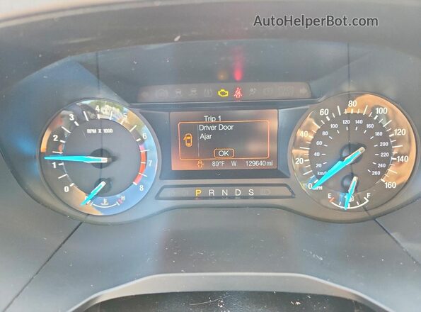 2FMPK4G9XHBC64241 2017 FORD EDGE Black Սարքավորումների վահանակի տեսք