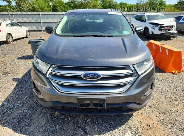 2FMPK4G9XJBB14443 2018 FORD EDGE Gray Widok z przodu