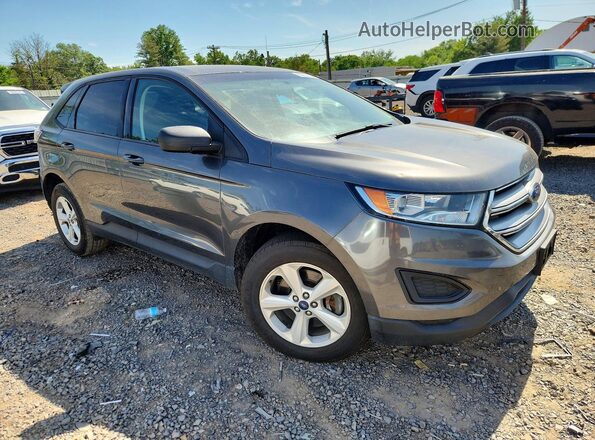 2FMPK4G9XJBB14443 2018 FORD EDGE Gray Przód prawy