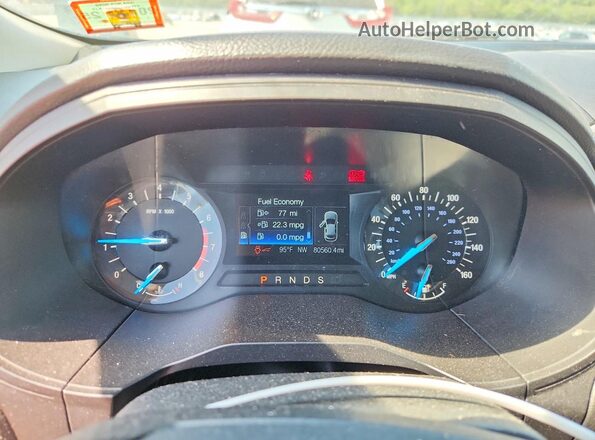 2FMPK4G9XJBB14443 2018 FORD EDGE Gray Widok zestawu wskaźników