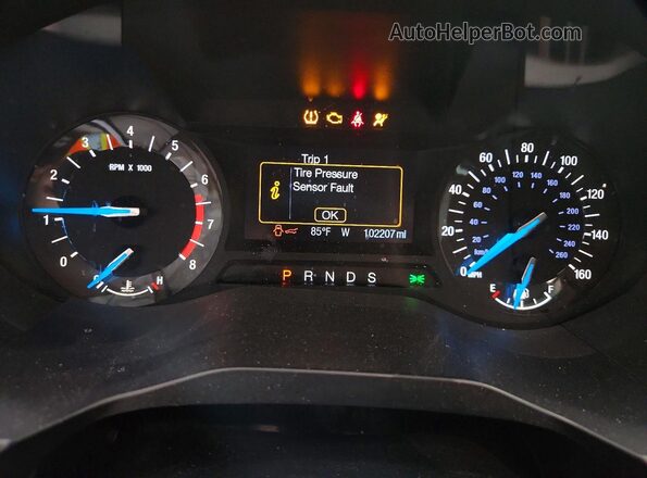 2FMPK4J80HBB45680 2017 FORD EDGE Silver Vista del cuadro de instrumentos