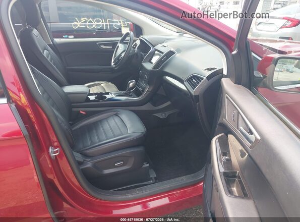 2FMPK4J80HBB78484 2017 FORD EDGE Red წინა სალონის ხედი