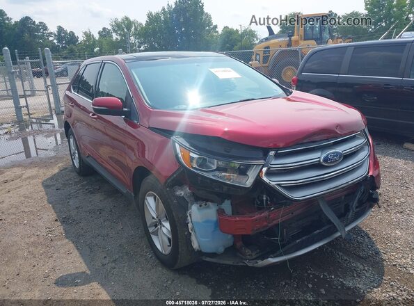 2FMPK4J80HBB78484 2017 FORD EDGE Red წინა ხედი