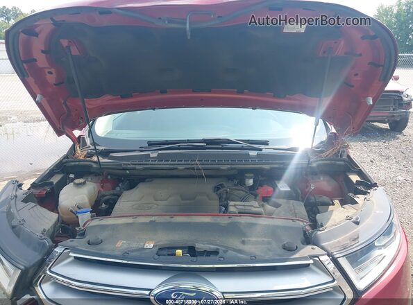 2FMPK4J80HBB78484 2017 FORD EDGE Red უკანა ხედი