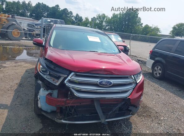 2FMPK4J80HBB78484 2017 FORD EDGE Red ხელსაწყოთა პანელის ხედი
