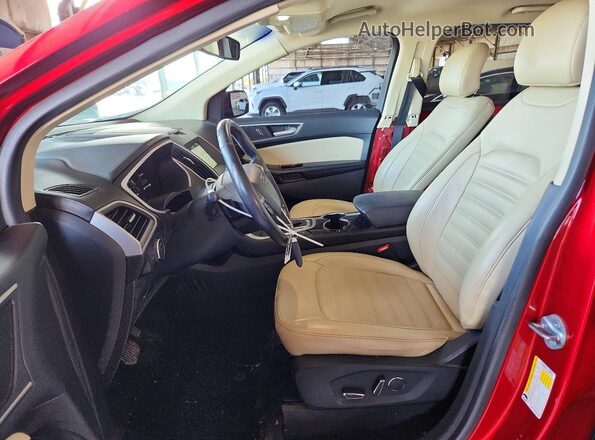 2FMPK4J80HBC31801 2017 FORD EDGE Red Вид салону спереду