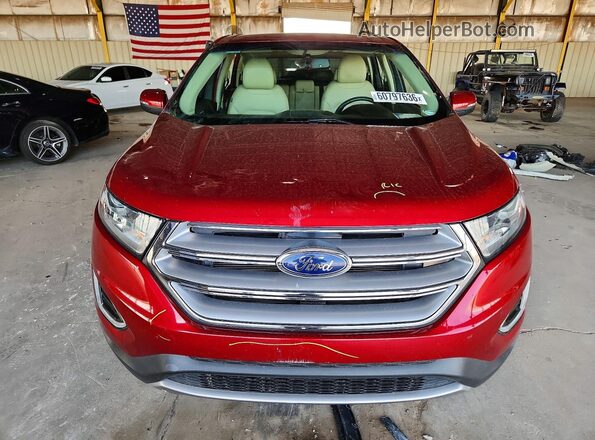 2FMPK4J80HBC31801 2017 FORD EDGE Red Вид спереду