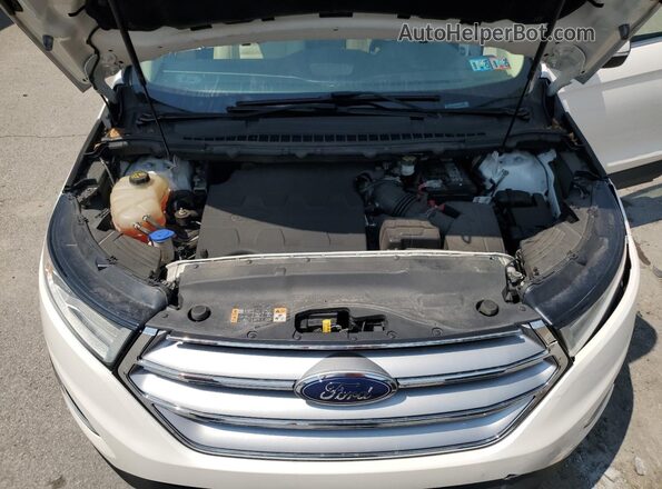 2FMPK4J80HBC66967 2017 FORD EDGE White Engine compartment view