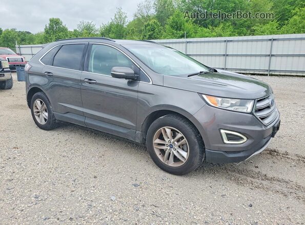 2FMPK4J80JBB93041 2018 FORD EDGE Gray Delantero derecho