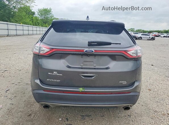2FMPK4J80JBB93041 2018 FORD EDGE Gray Vista trasera