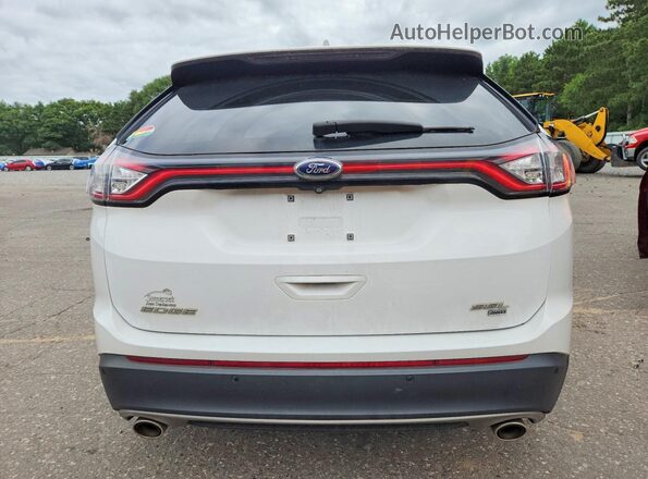 2FMPK4J81GBC31725 2016 FORD EDGE White უკანა ხედი