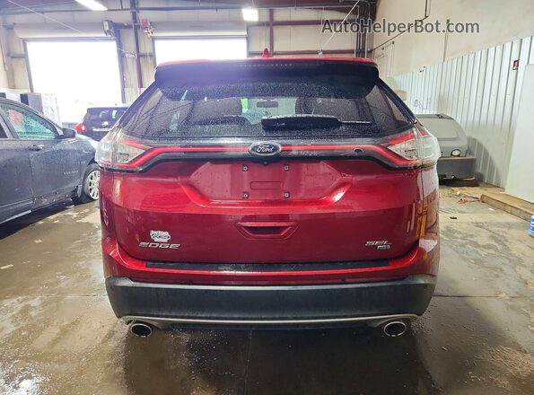 2FMPK4J81HBC69389 2017 FORD EDGE Red Հետևի տեսք