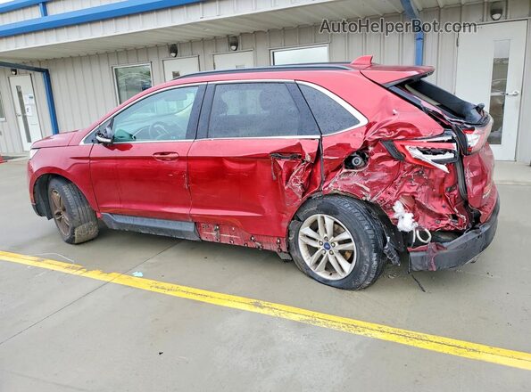 2FMPK4J81JBB75065 2018 FORD EDGE Red Rear left
