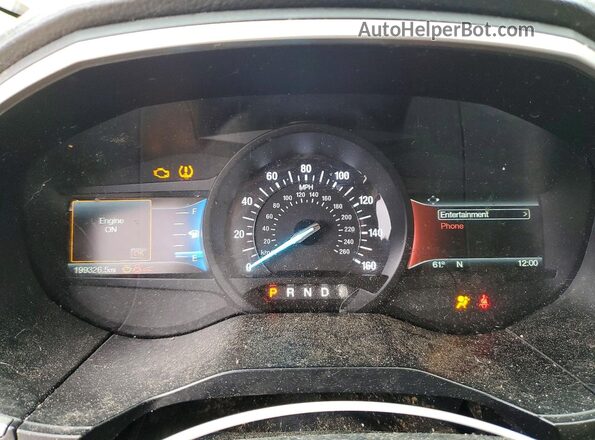 2FMPK4J81JBB75065 2018 FORD EDGE Red Instrument cluster view