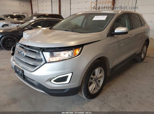 2FMPK4J82GBB07740 2016 FORD EDGE Silver წინა მარცხენა ხედი სამი მეოთხედიდან