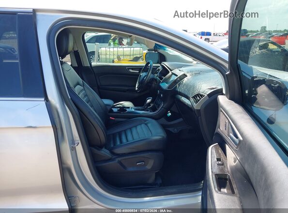 2FMPK4J82GBB44951 2016 FORD EDGE Gray Widok wnętrza z przodu