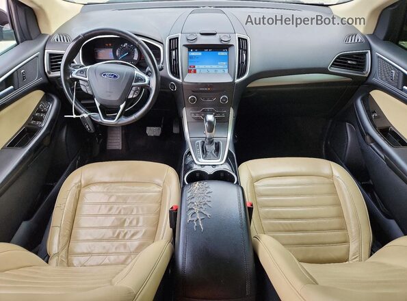 2FMPK4J82HBB42246 2017 FORD EDGE Black წინა პანელის ხედი