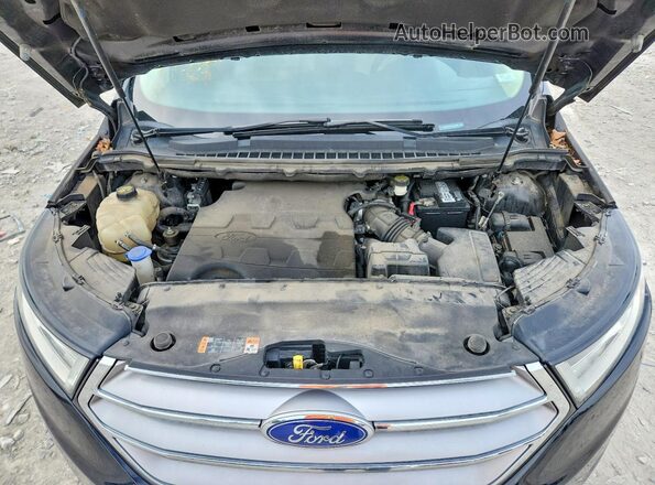 2FMPK4J82HBB42246 2017 FORD EDGE Black ძრავის განყოფილების ხედი