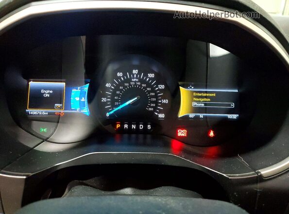 2FMPK4J83GBC64905 2016 FORD EDGE Black Instrument cluster view