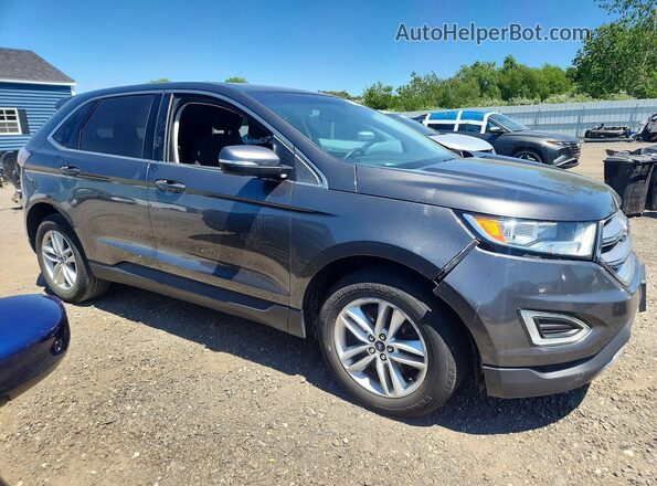 2FMPK4J83HBC06732 2017 FORD EDGE Gray Delantero derecho