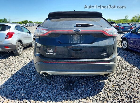 2FMPK4J84GBB96629 2016 FORD EDGE Black უკანა ხედი