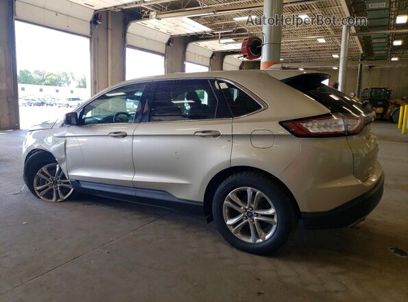 2FMPK4J84HBB69898 2017 FORD EDGE Tan Rear left