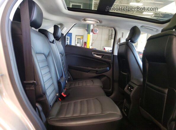 2FMPK4J84HBB69898 2017 FORD EDGE Tan Rear interior view