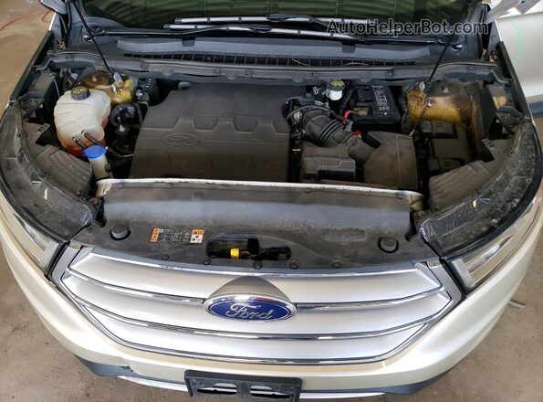 2FMPK4J84HBB69898 2017 FORD EDGE Tan Engine compartment view