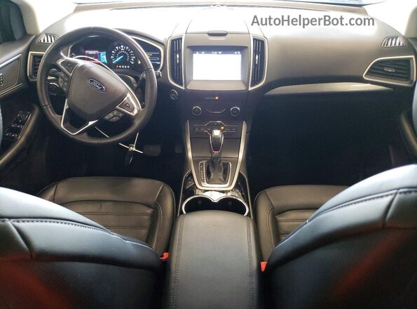 2FMPK4J84HBB69898 2017 FORD EDGE Tan Dashboard view
