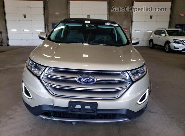 2FMPK4J84HBB69898 2017 FORD EDGE Tan Front view