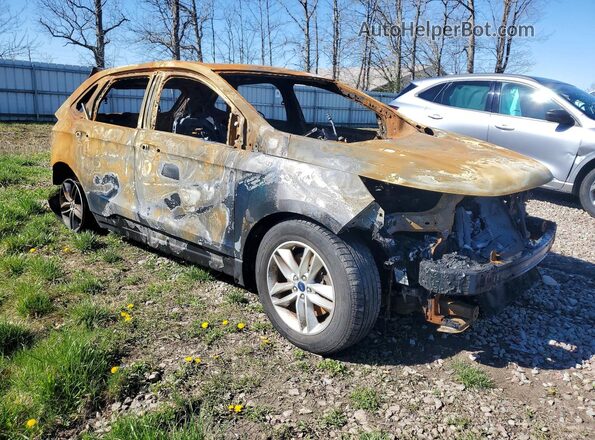2FMPK4J84HBC5750 2017 FORD EDGE Blue Передня права чверть