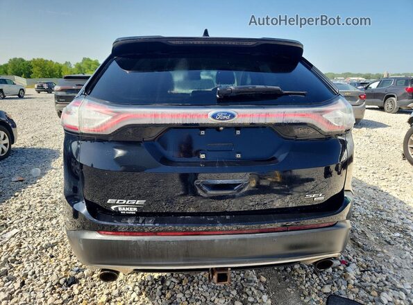 2FMPK4J84JBB12641 2018 FORD EDGE Black Հետևի տեսք