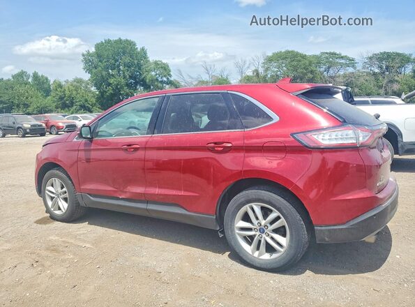 2FMPK4J84JBB58888 2018 FORD EDGE Red Rear left