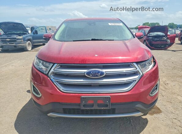 2FMPK4J84JBB58888 2018 FORD EDGE Red Front view