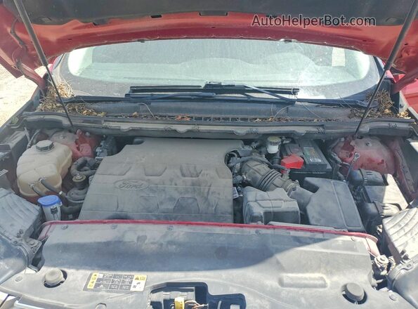 2FMPK4J84JBB58888 2018 FORD EDGE Red Engine compartment view