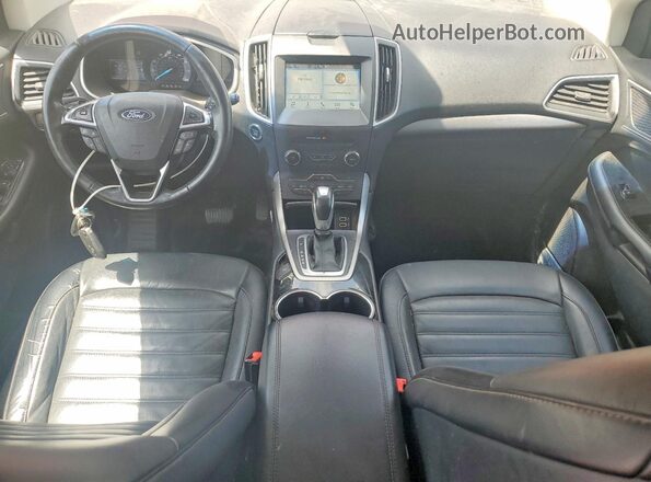 2FMPK4J84JBB58888 2018 FORD EDGE Red Dashboard view
