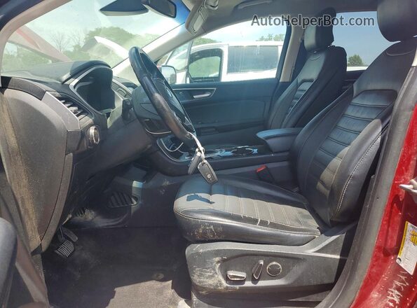 2FMPK4J84JBB58888 2018 FORD EDGE Red Front interior view