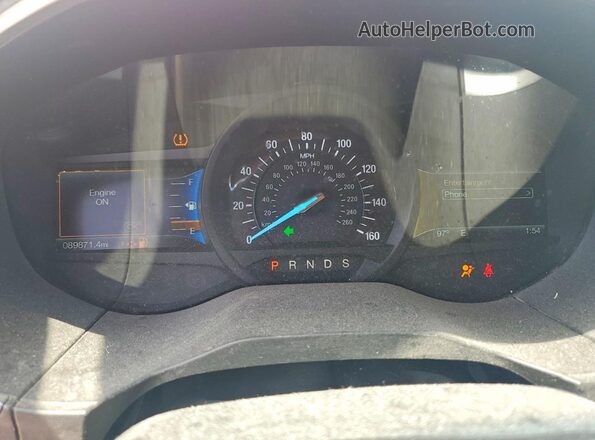 2FMPK4J84JBB58888 2018 FORD EDGE Red Instrument cluster view