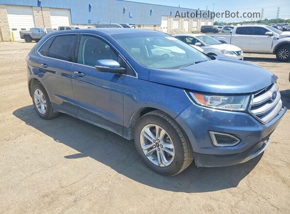 2FMPK4J84JBC36828 2018 FORD EDGE Blue წინა მარჯვენა