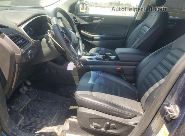 2FMPK4J84JBC36828 2018 FORD EDGE Blue წინა სალონის ხედი